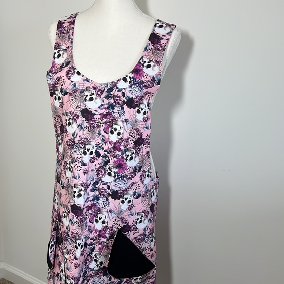 Skull,Skeleton,Halloween,Scary Apron,Criss Cross,w/pockets,reversible/2sided. - Picture 5 of 7